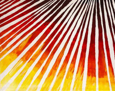 Pintura intitulada "Sun rays on a Zebra" por Eitai Mordechai (EArts), Obras de arte originais, Acrílico