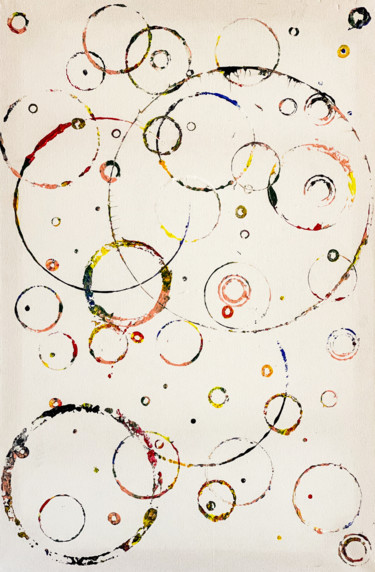 Malerei mit dem Titel "Communication Circu…" von Eitai Mordechai (EArts), Original-Kunstwerk, Acryl
