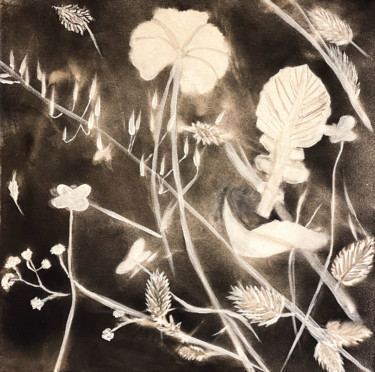 Pittura intitolato "Late Night Blooming" da Eitai Mordechai (EArts), Opera d'arte originale, Acrilico