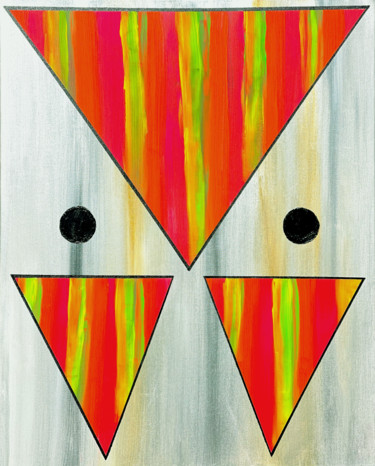 Painting titled "Missiles Lashes" by Eitai Mordechai (EArts), Original Artwork, Acrylic