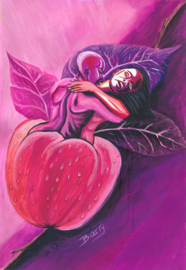 제목이 "Fruit of The Garden…"인 미술작품 Emmanuel Baliyanga로, 원작, 기름