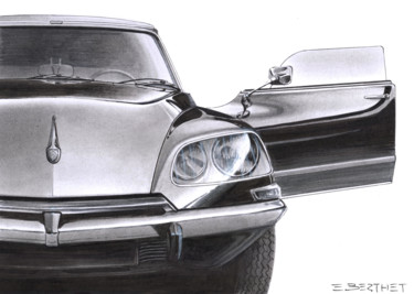 DS Drawing titled "DS" by Eric Berthet, Original Art, Ink