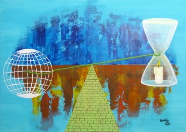 Malerei mit dem Titel "Balance 2" von Belattar, Original-Kunstwerk, Acryl