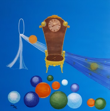 Malerei mit dem Titel "your time, your lif…" von Belattar, Original-Kunstwerk, Acryl