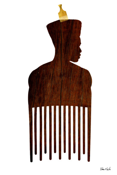 Arte digitale intitolato "Afro BBoy - Collect…" da Eben Kela, Opera d'arte originale, Lavoro digitale 2D