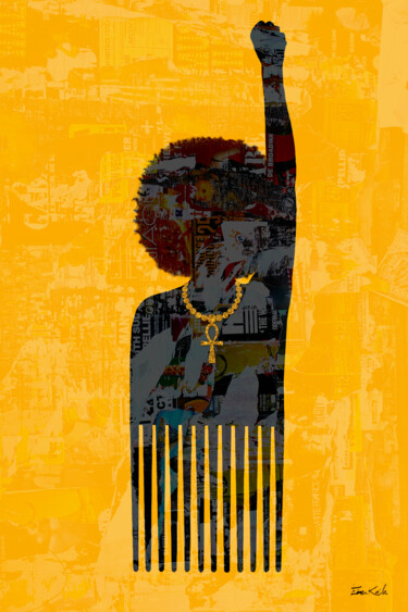 Artes digitais intitulada "Afro power - Collec…" por Eben Kela, Obras de arte originais, Trabalho Digital 2D