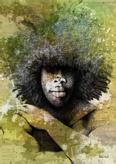 Arts numériques intitulée "Roots man - Collect…" par Eben Kela, Œuvre d'art originale, Peinture numérique