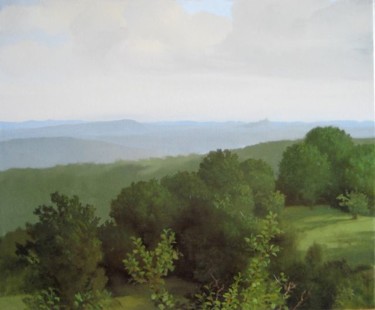 Painting titled "Ausblick, Pfrondorf" by Eb, Original Artwork