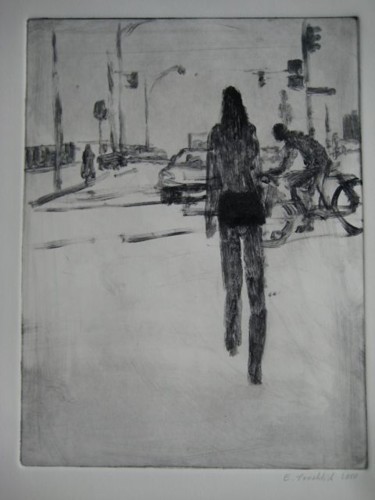 Peinture intitulée "Traffic 11" par Eb, Œuvre d'art originale