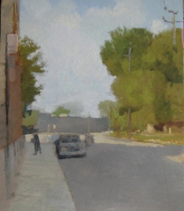 Painting titled "Rue Bernard" by Eb, Original Artwork