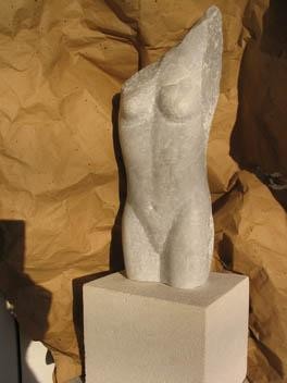 Sculpture titled "LA MUTANTE" by Bernard Lougarre, Original Artwork