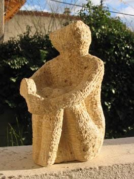 Sculpture intitulée "SPECTATEUR" par Bernard Lougarre, Œuvre d'art originale