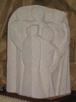 Sculpture titled "PHOTO DE FAMILLE" by Bernard Lougarre, Original Artwork