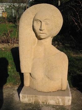 Sculpture titled "L'EGYPTIENNE" by Bernard Lougarre, Original Artwork