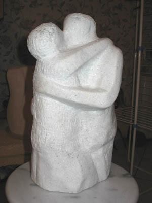 Sculpture intitulée "COUPLE PICASSO" par Bernard Lougarre, Œuvre d'art originale