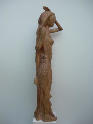 Sculpture titled "Demoiselle" by Bernard Lougarre, Original Artwork, Wood