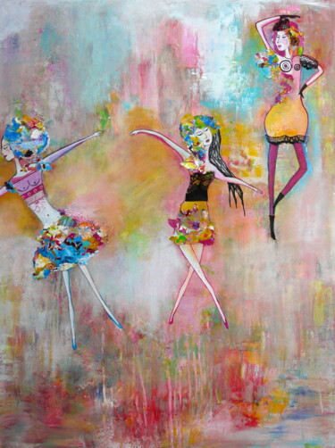 Let´s Dance Malerei mit dem Titel "Let´s Dance" von Blanka Mandel, Original-Kunstwerk, Acryl