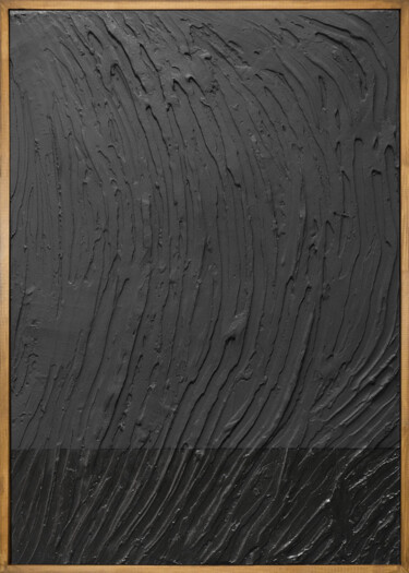 Black Dunes 2 Peinture intitulée "Black Dunes 2" par Evgeniya Bova, Œuvre d'art originale, Acrylique Monté sur Châssis