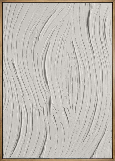 Картина под названием "Misty Dunes 2" - Evgeniya Bova, Подлинное произведение искусства, Акрил Установлен на Деревянная рама…