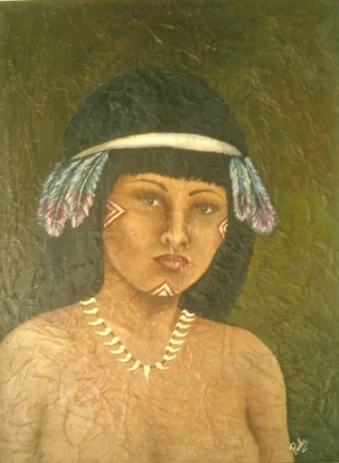 Pintura intitulada "Naia" por Paula, Obras de arte originais