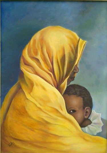 Pintura intitulada "Amina Lawal" por Paula, Obras de arte originais