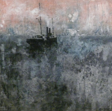 Painting titled "cargo (4)" by Ebro, Original Artwork