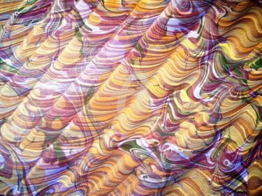 Peinture intitulée "deniz altı" par Ebru Sanatçısı, Œuvre d'art originale, Huile