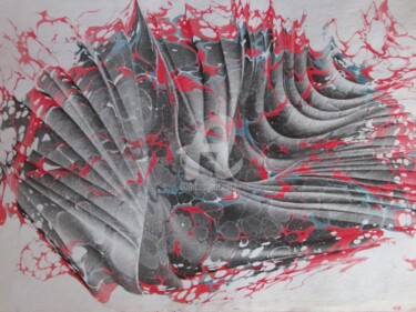 "parmak izi" başlıklı Resim Ebru Sanatçısı tarafından, Orijinal sanat, Pigmentler