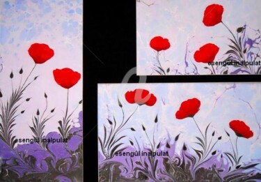 "nazlı gelincik" başlıklı Tablo Ebru Sanatçısı tarafından, Orijinal sanat, Pigmentler
