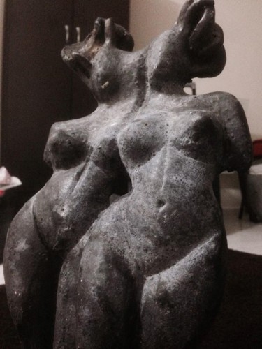 Sculpture titled "19987668-1021381726…" by Ebru Çeli̇K, Original Artwork, Ceramics