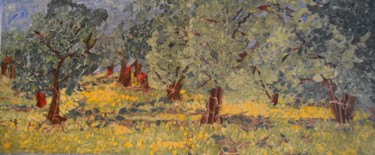 "OLIVE TREES of CUNDA" başlıklı Tablo Nihan Büyüksezer tarafından, Orijinal sanat