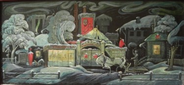 Painting titled "The Apotheosis of t…" by Evgenii Chekalov, Original Artwork, Oil
