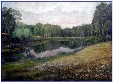 Painting titled "mirage" by Evgenii Chekalov, Original Artwork, Oil