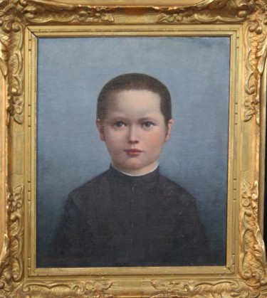 Peinture intitulée "Portrait d'enfant" par Ecole Française Du Xix Ème, Œuvre d'art originale
