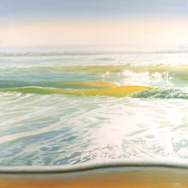Painting titled "Lightwave" by Ed Little, Original Artwork, Oil