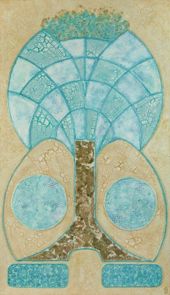 Peinture intitulée "tree-of-life" par Ed Smite, Œuvre d'art originale, Huile