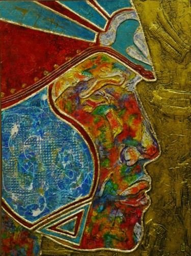 Pittura intitolato "Ange 01 - Guardian" da Ed Smite, Opera d'arte originale, Altro