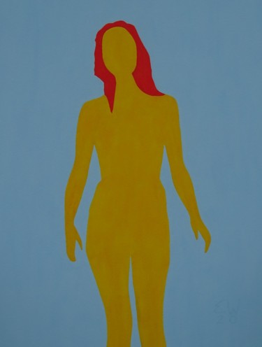Painting titled "sunny" by Ed Weyden, Original Artwork, Acrylic