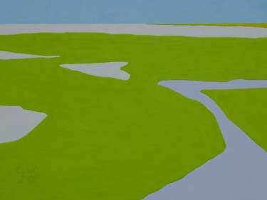 Peinture intitulée "wetland" par Ed Weyden, Œuvre d'art originale, Acrylique