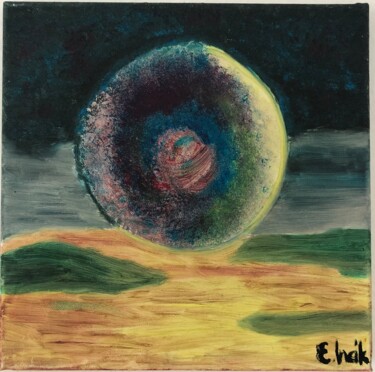 Painting titled "Planet" by Eda Incik, Original Artwork, Oil