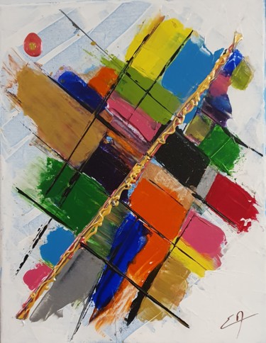 Palette Картина под названием "Palette" - Ed'Art, Подлинное произведение искусства, Акрил