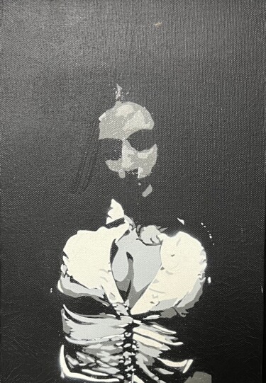 Painting titled "The black lady" by Edart, Original Artwork, Acrylic