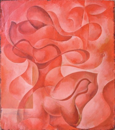 Painting titled "Woman in the wind" by Eduard Hakobyan, Original Artwork