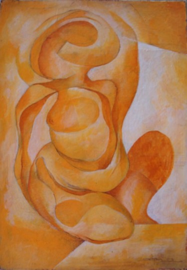 Painting titled "Fatty" by Eduard Hakobyan, Original Artwork