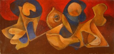 Painting titled "Members" by Eduard Hakobyan, Original Artwork