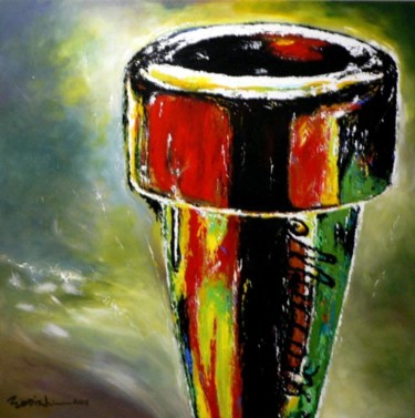 Painting titled "The Mouthpiece" by Eddie Lim, Original Artwork