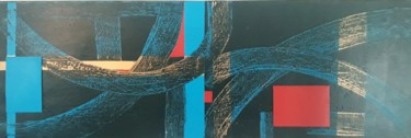 Malerei mit dem Titel "Crossroads" von Eddy Savary, Original-Kunstwerk, Acryl