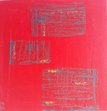 Malerei mit dem Titel "Portail temporel" von Eddy Savary, Original-Kunstwerk, Acryl