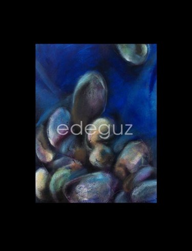 Pittura intitolato "bluestones2" da Edeguz, Opera d'arte originale