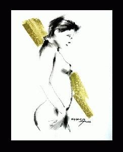 Peinture intitulée "nude series 3 - 2" par Edeguz, Œuvre d'art originale